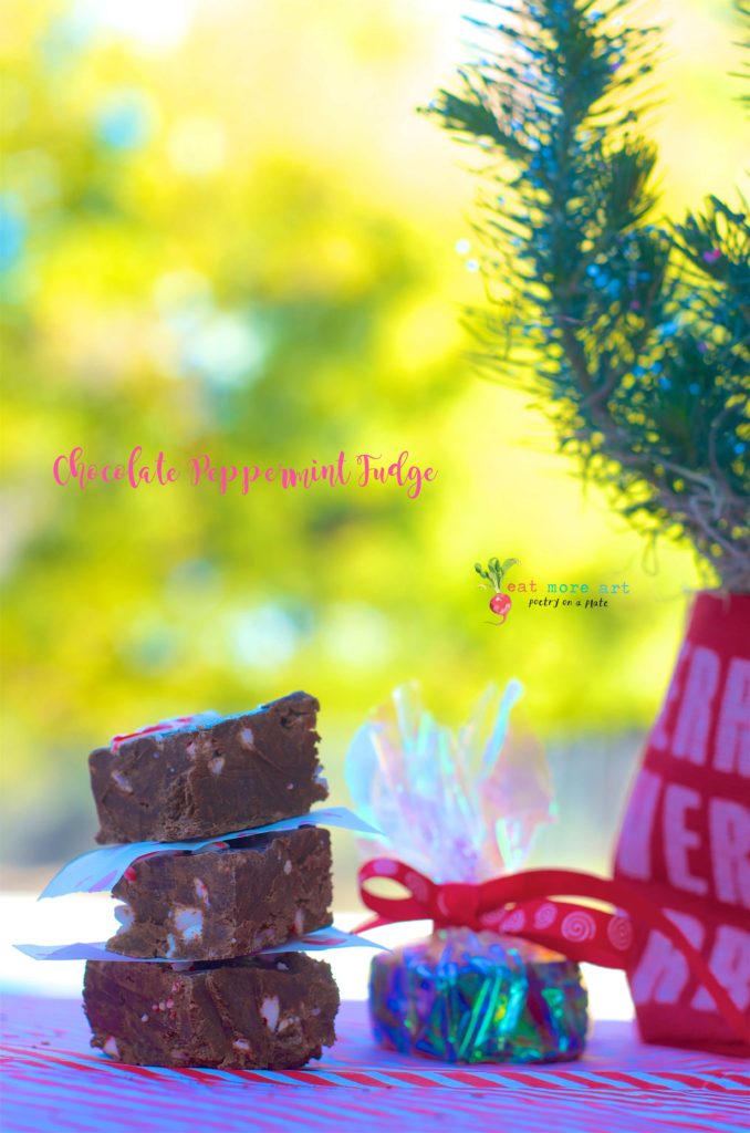 chocolate peppermint fudge | home made edible gifts