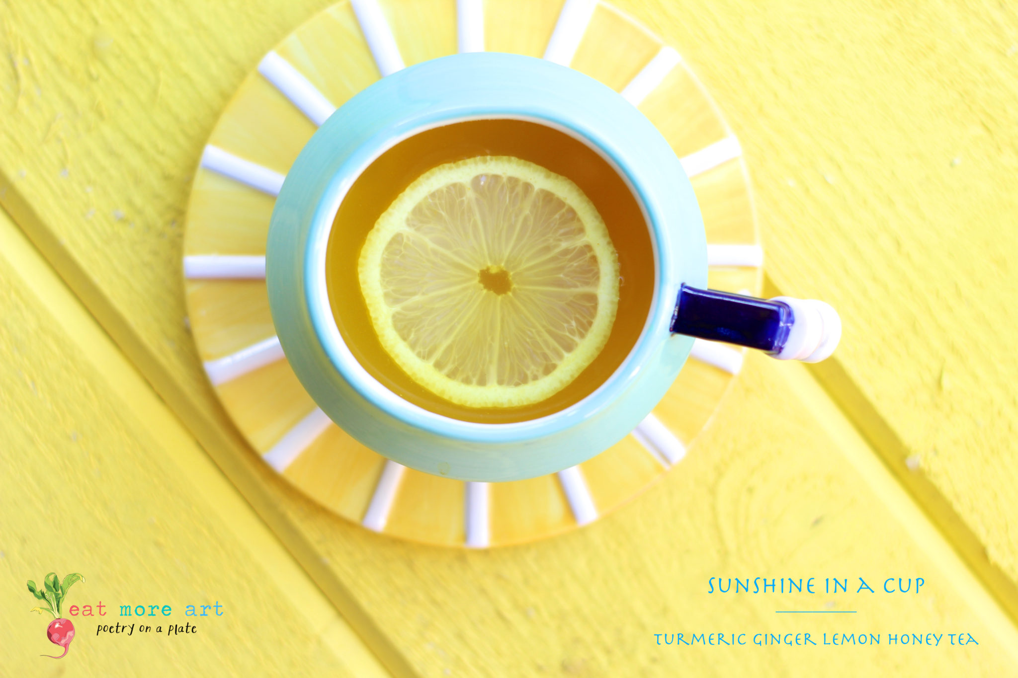 Sunshine in a Cup | Turmeric Ginger Lemon Honey Tea