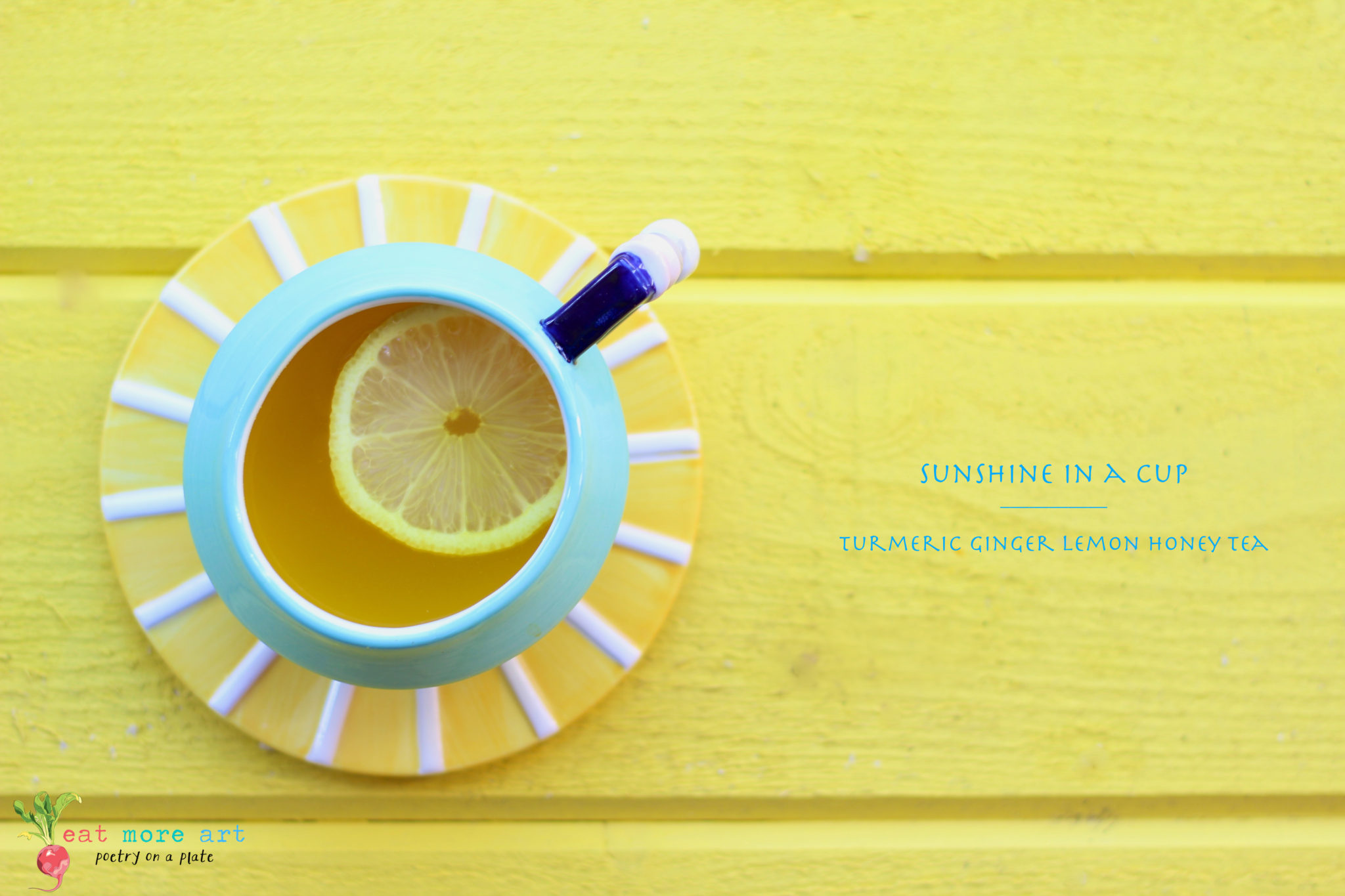Sunshine in a Cup | Turmeric Ginger Lemon Honey Tea